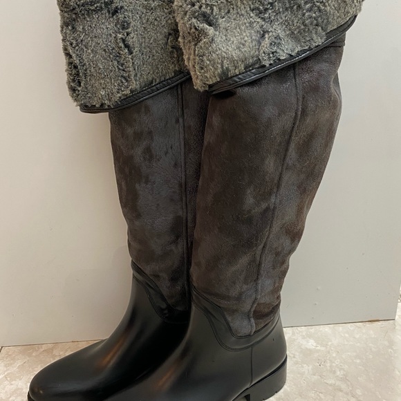 NWOT Via Lactea  Italian Tall Boots Rain and Snow Size 9 - Picture 8 of 9